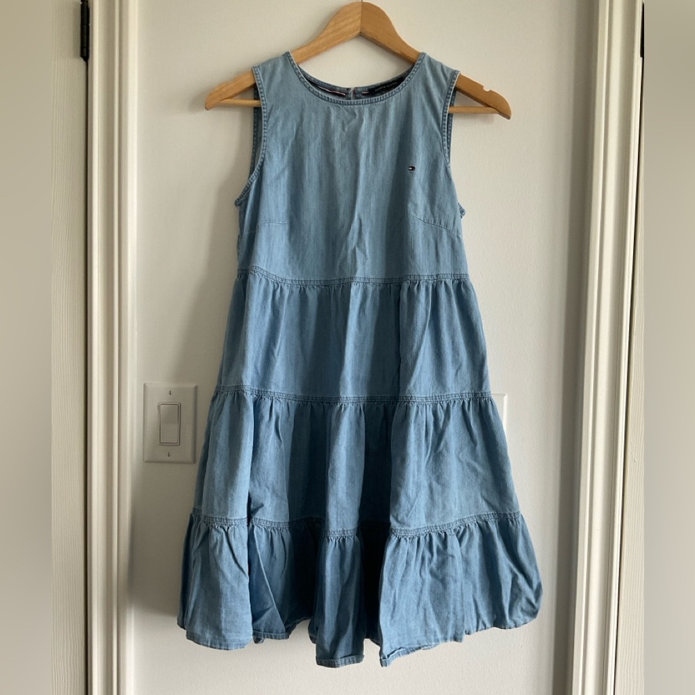 Tommy Denim Sleeveless Dress - Picture 2 of 3